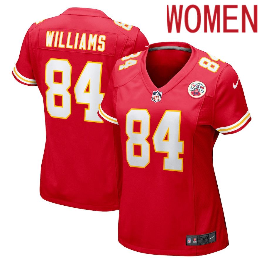 Women Kansas City Chiefs #84 Chad Williams Nike Red Game Player NFL Jersey->women nfl jersey->Women Jersey